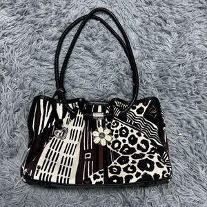 Brighton Black and White Patterned Shoulder Bag
